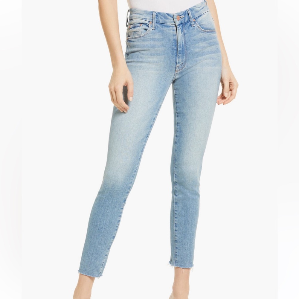 The Looker High Waist Frayed Skinny Jean